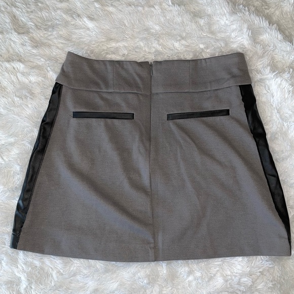 Gray Mini Skirt - Picture 2 of 4
